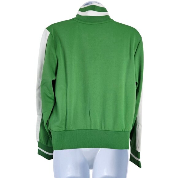 Wild Fable Women's Green & White Track Zip-Up Jacket Size Small Pockets Stylish - Picture 3 of 11